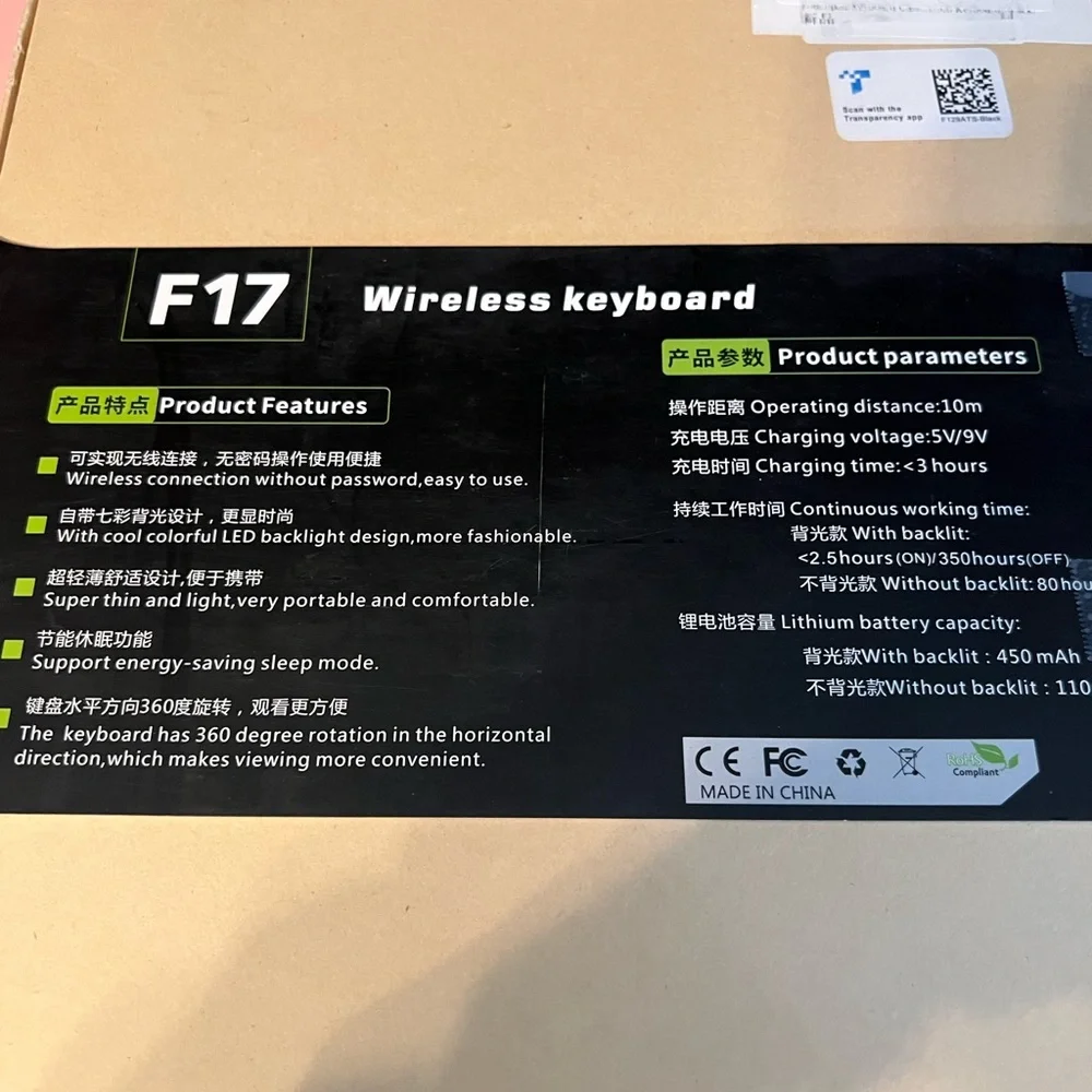 Wireless Keyboard for IPad Pro 12.9”